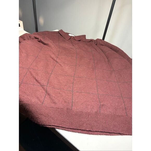 Old Navy Maroon Knit Polo Sweater – Size XXXL - Picture 1 of 5